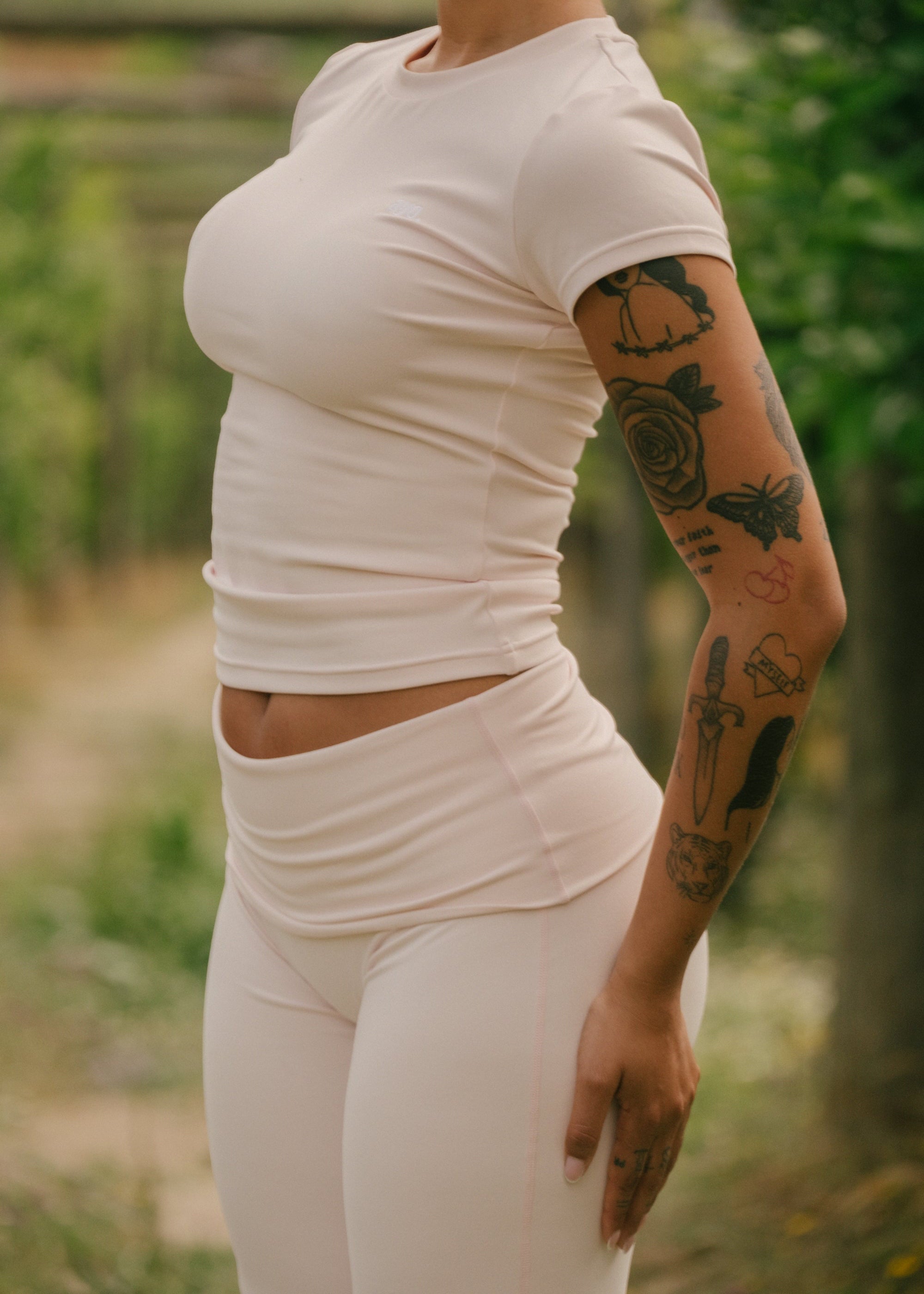 High flares - Powder pink