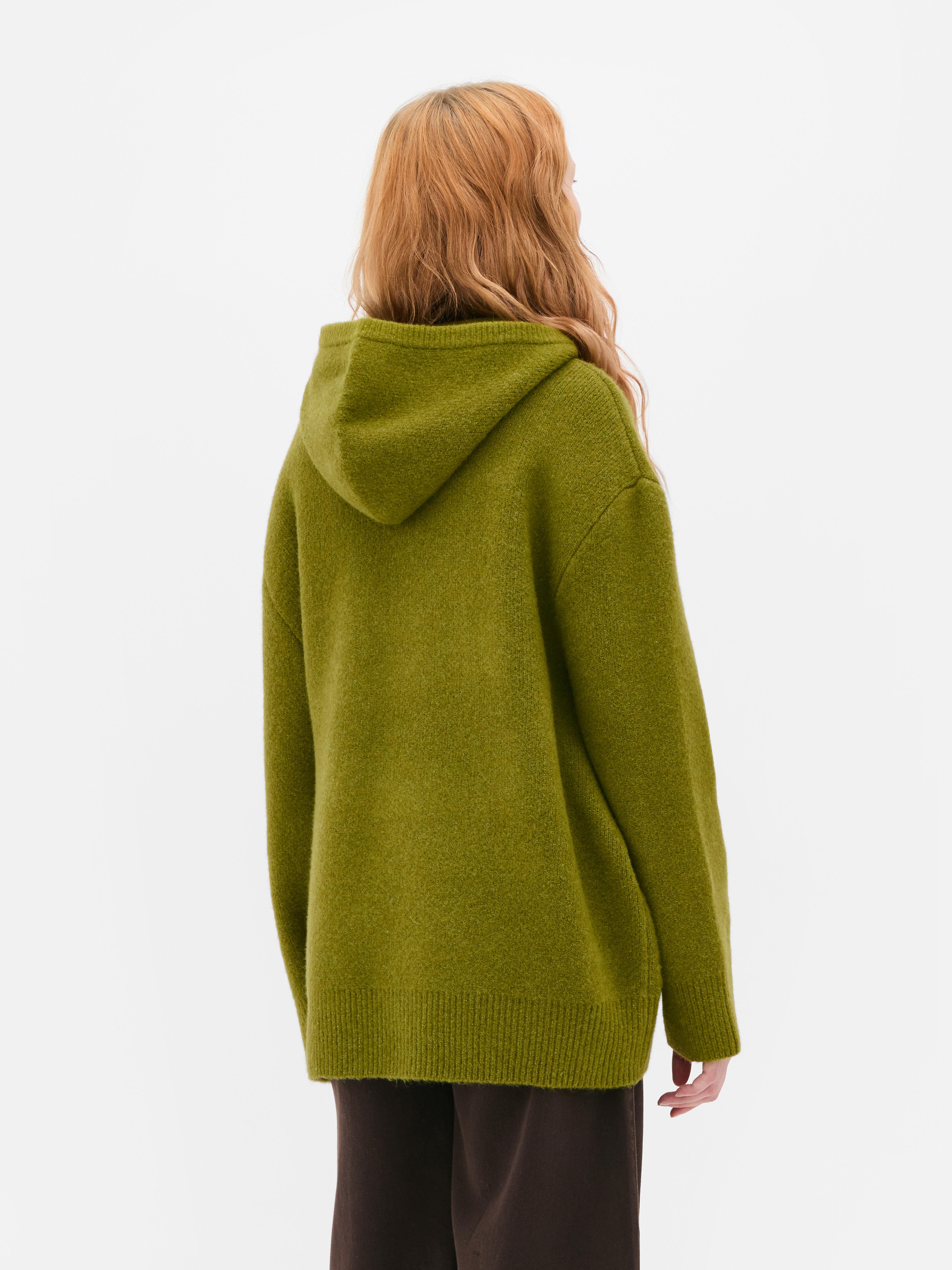 Knitted basic hoodie