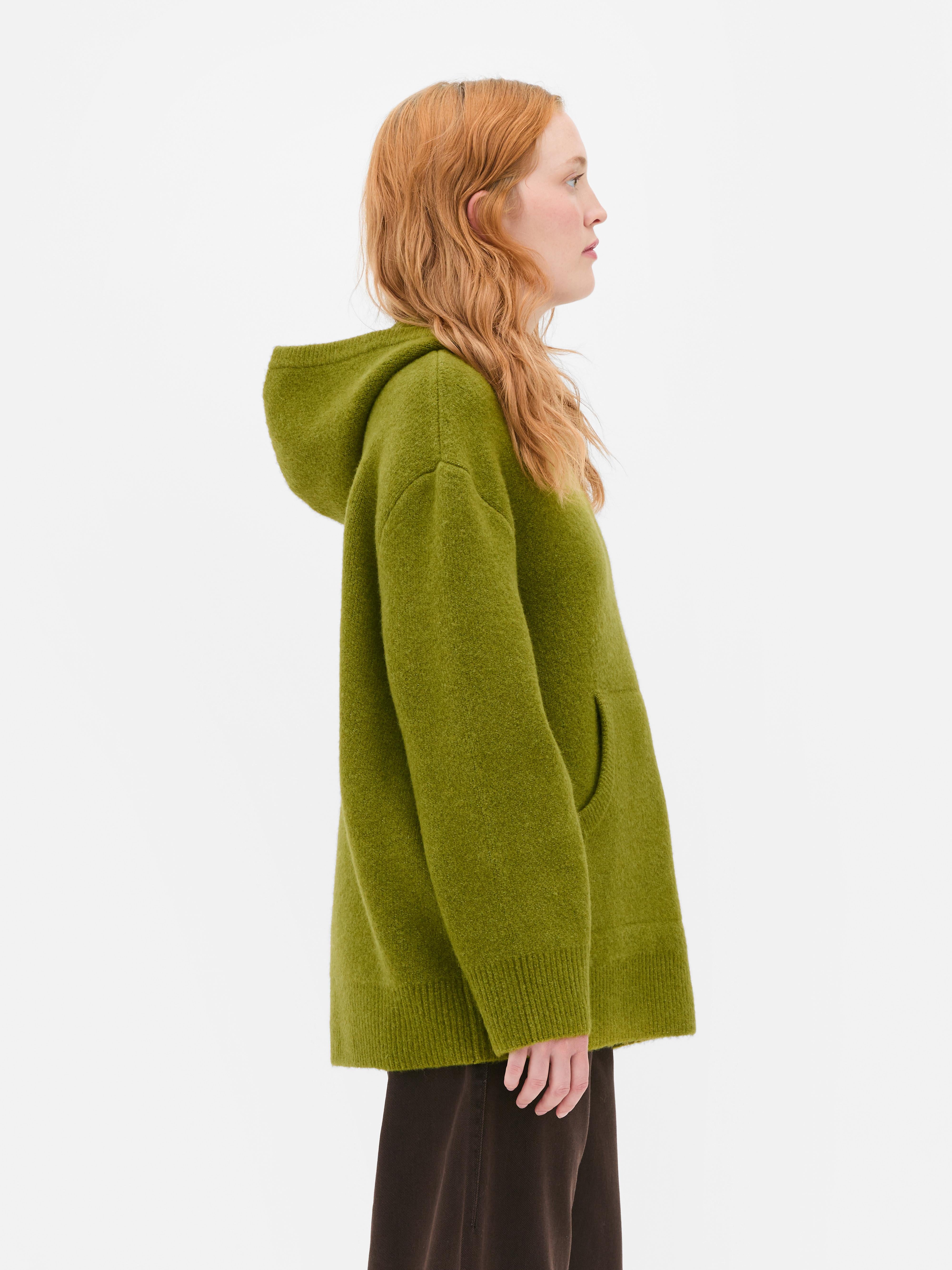 Knitted basic hoodie