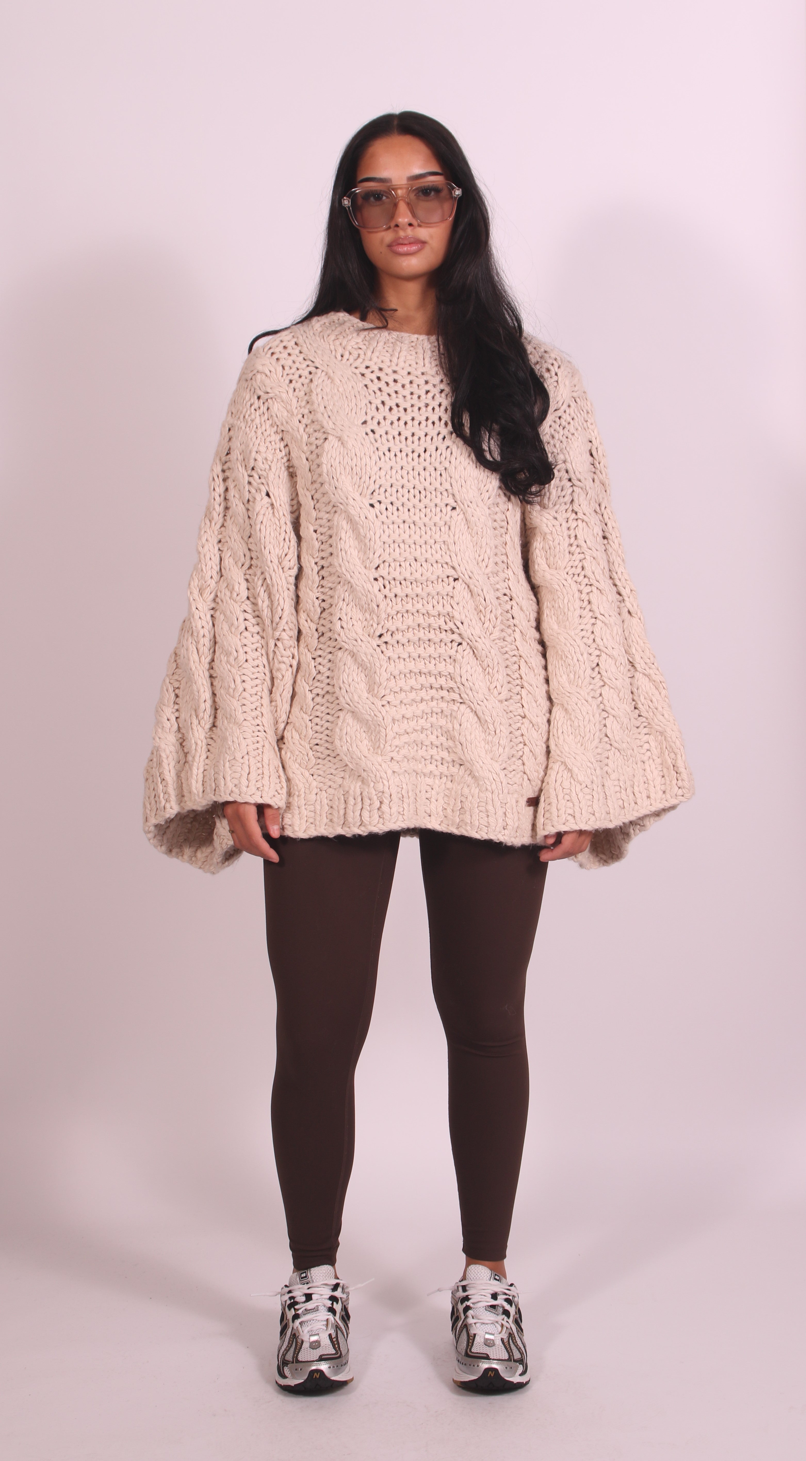 handmade sweater Greige