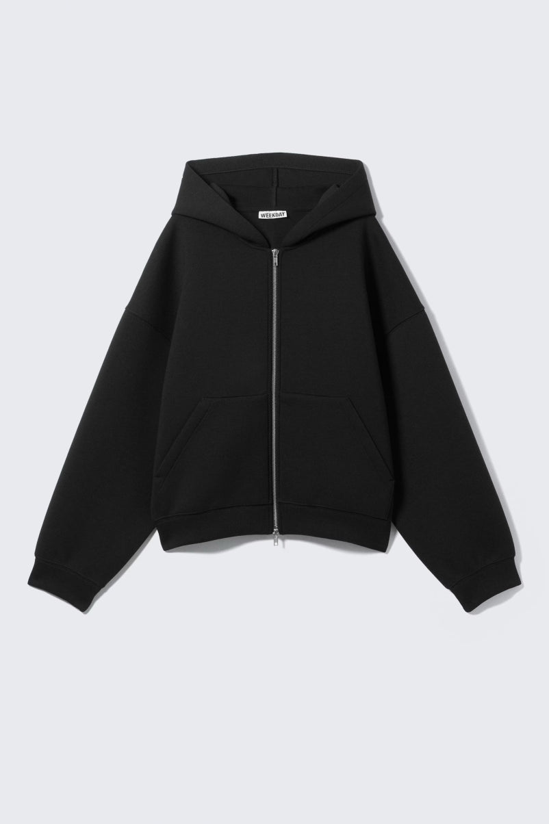 Oversized Scuba Fabric Hoodie