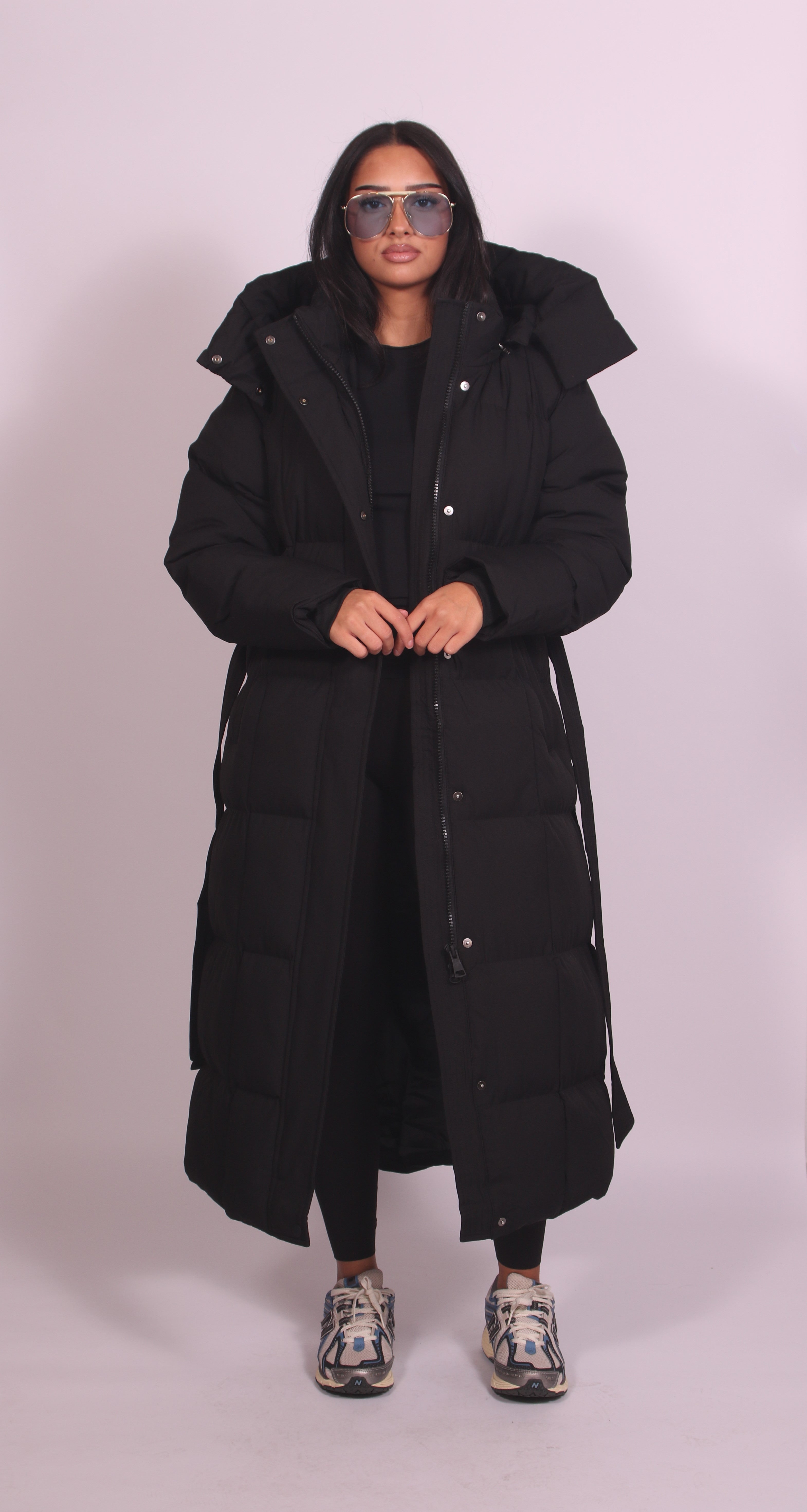 Hooded puffer Black