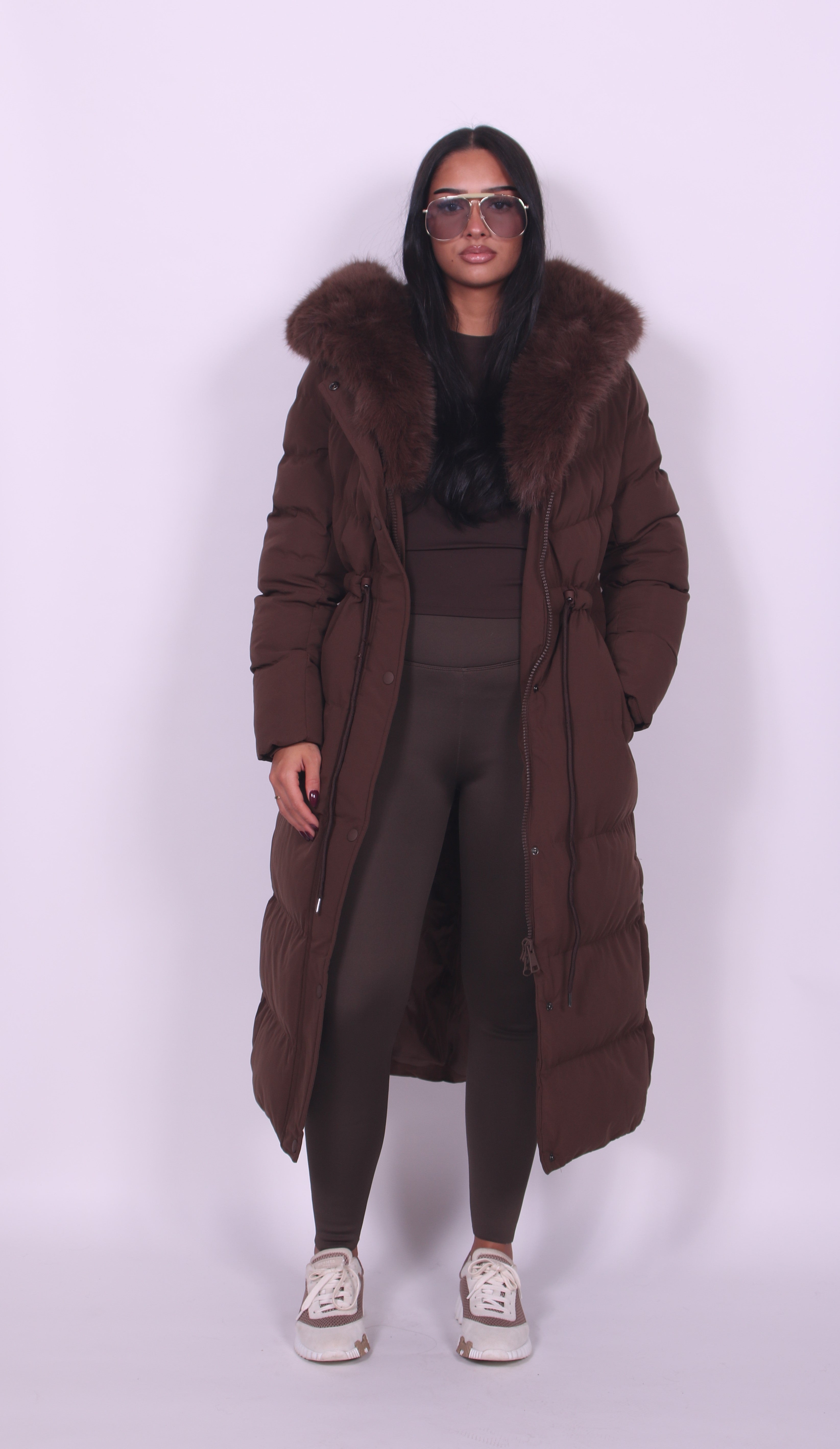 Elvani puffer Brown