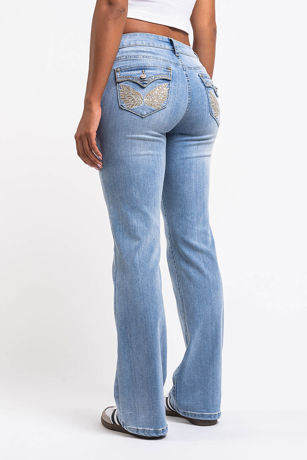 Bootcut Jeans - Bleach Blue