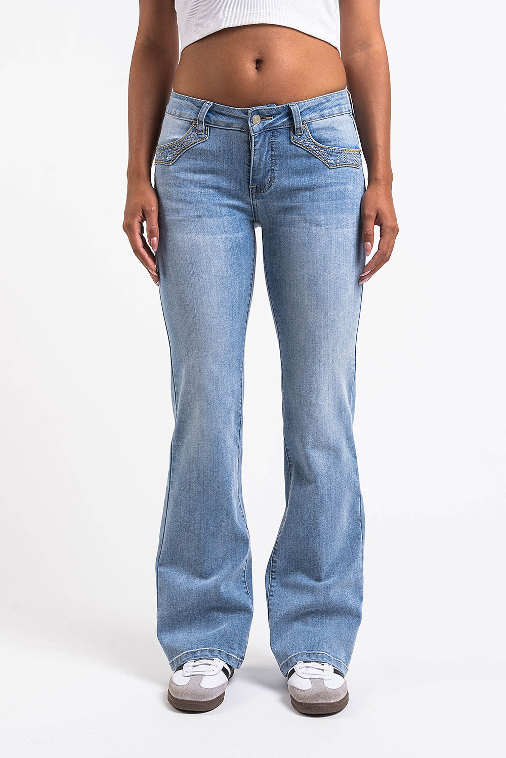 Bootcut Jeans - Bleach Blue