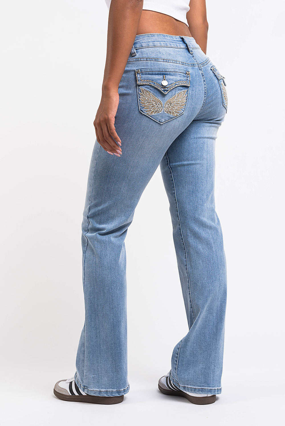 Bootcut Jeans - Bleach Blue