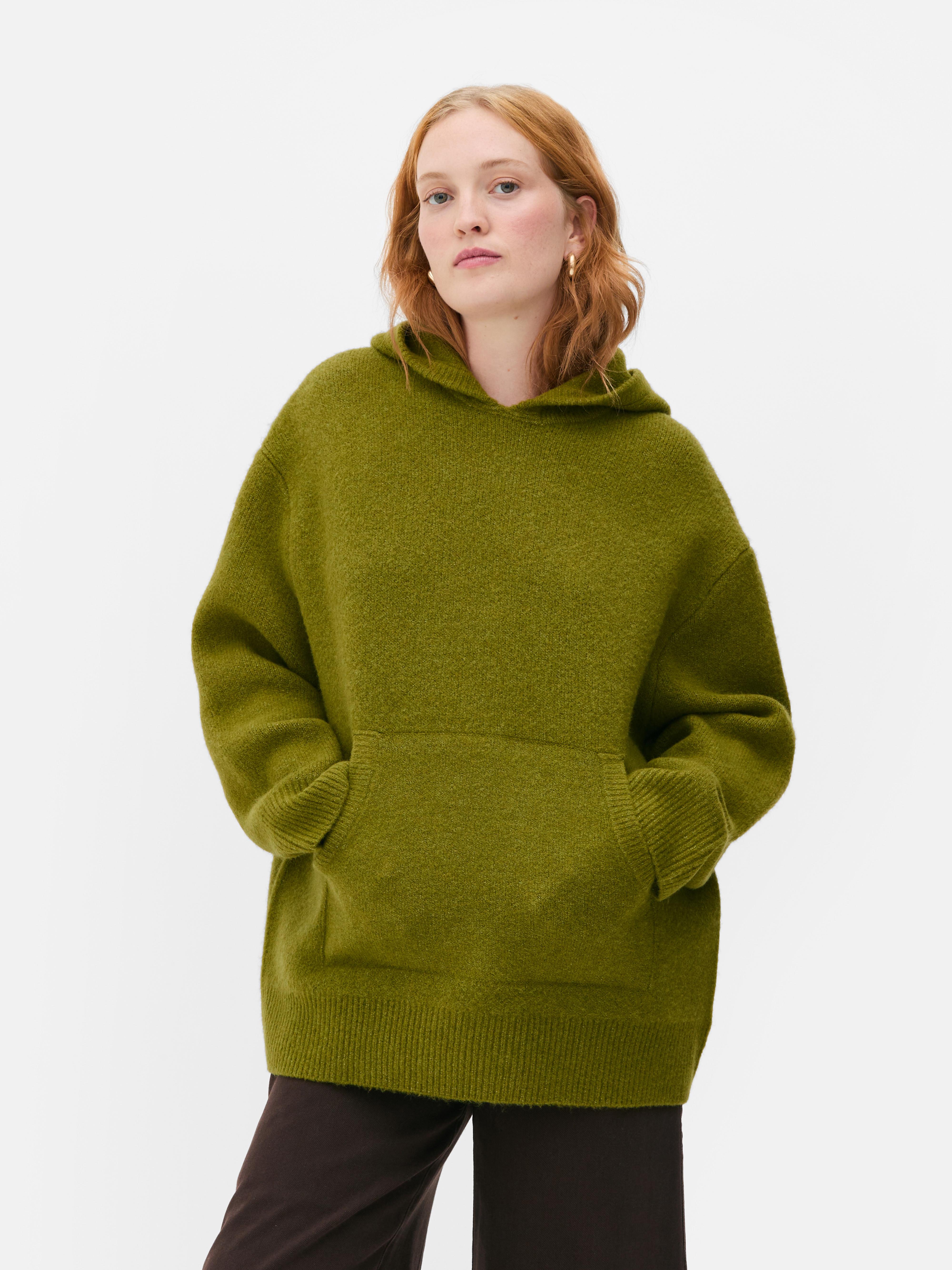 Knitted basic hoodie
