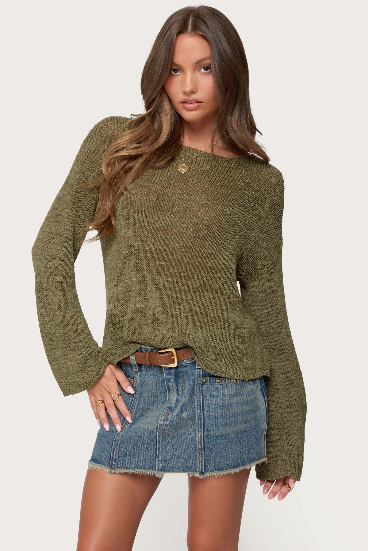 Drop Shoulder Sweater