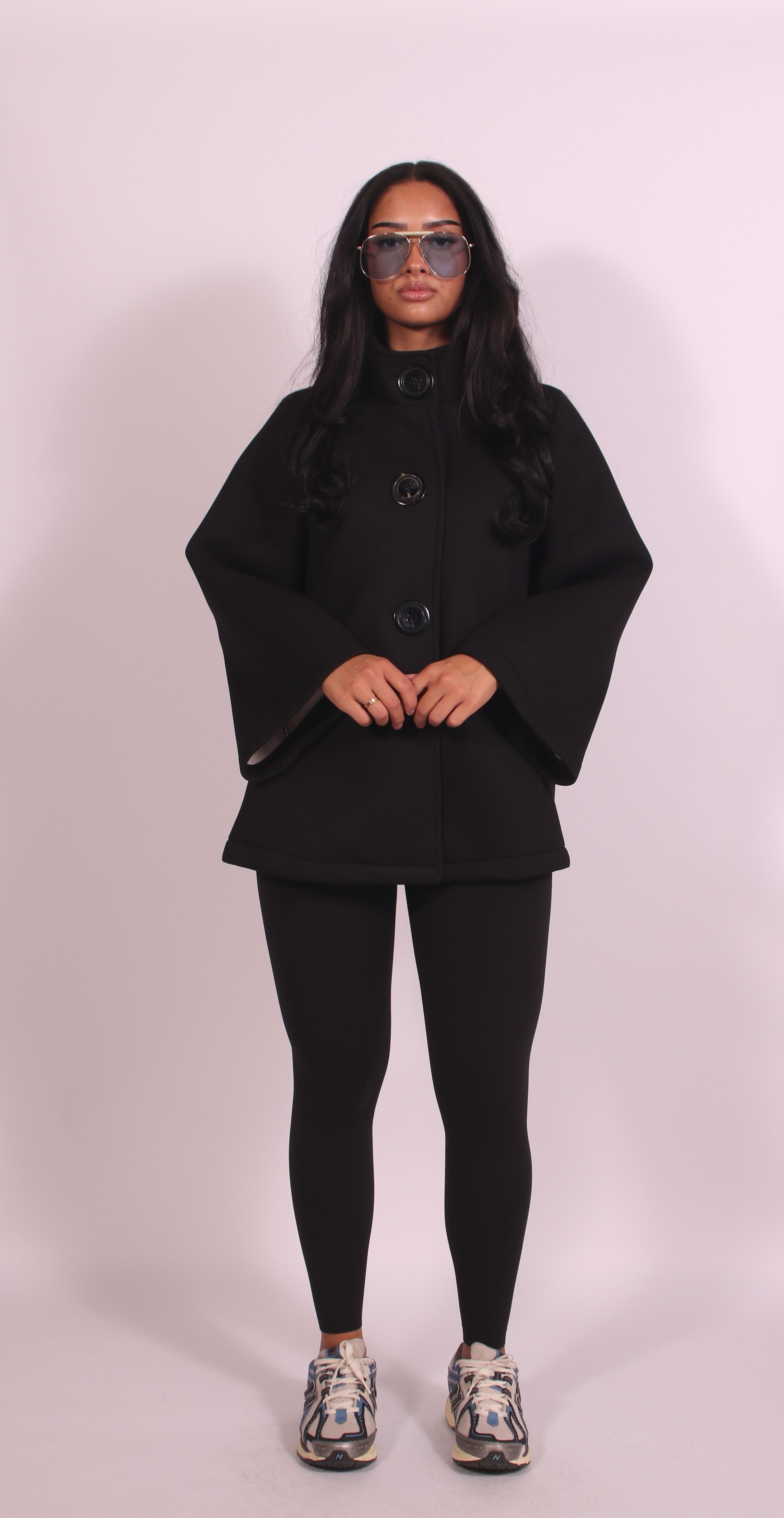 Button jacket Black