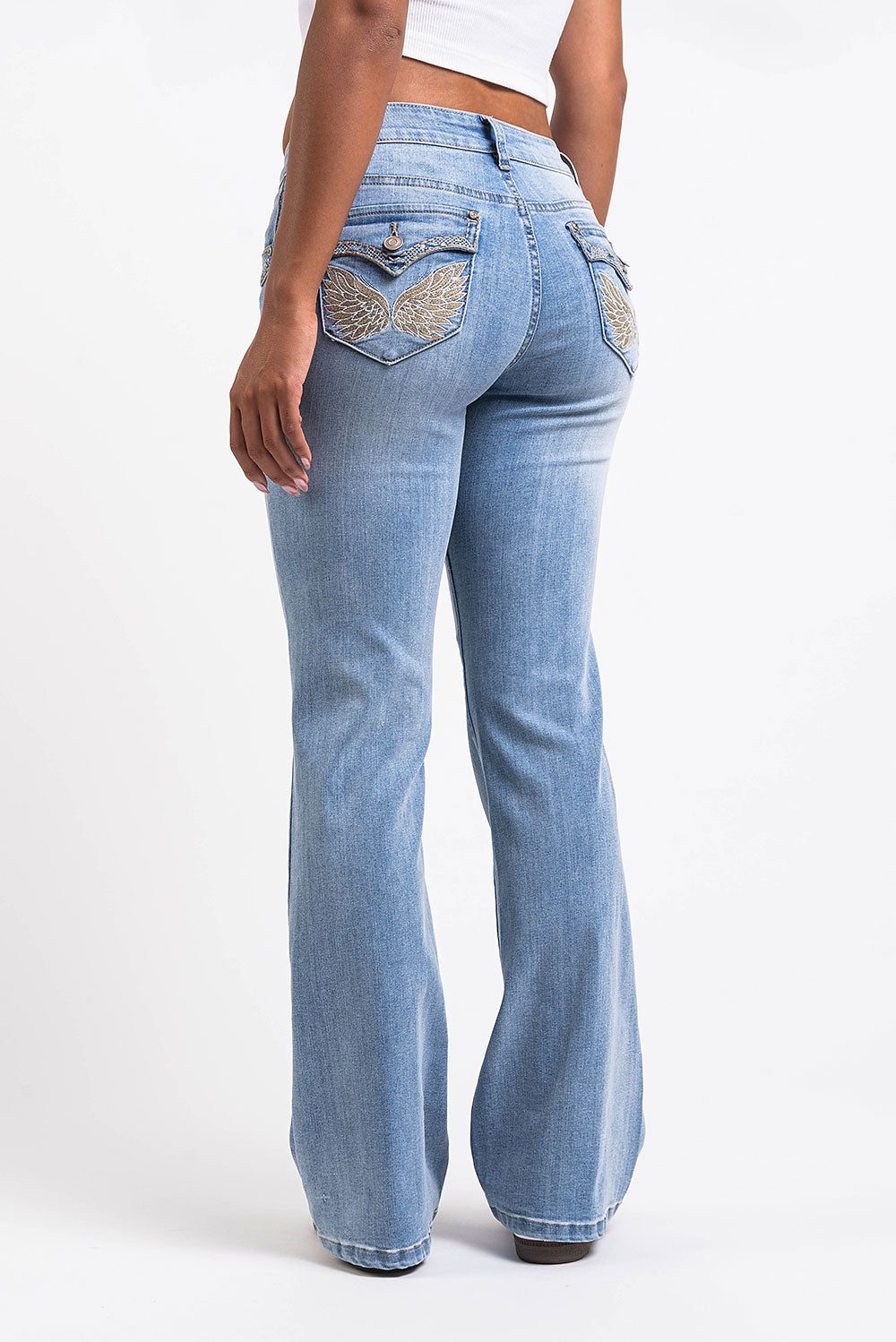 Bootcut Jeans - Bleach Blue